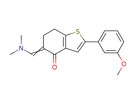 (5-dimethylaminomethylene-2-(3-methoxyphenyl)-6,7-dihydro-5H-benzo[b]thiophen-4-one)