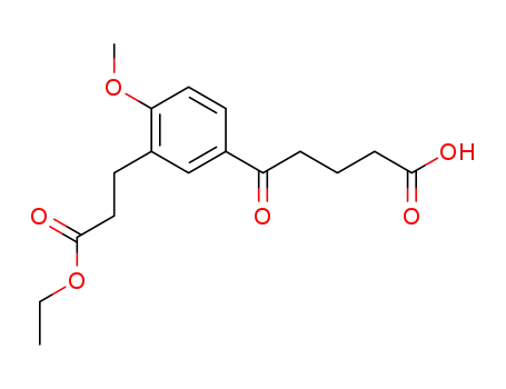 3-(3-Ethoxy-3-oxopropyl)-4-methoxy-δ-oxobenzenepentanoic Acid