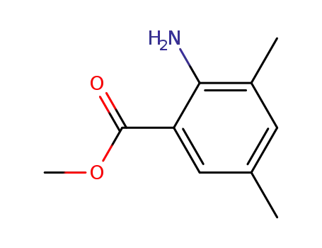 Molecular Structure of 206551-23-7 (Methyl 2-amino-3,5-dimethylbenzoate)