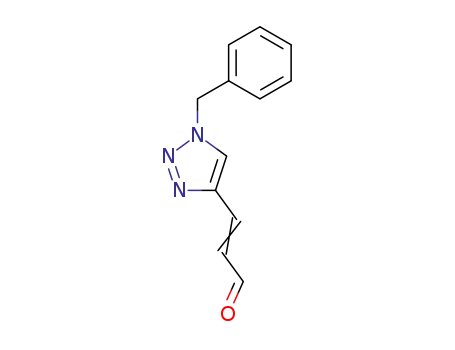 Molecular Structure of 13482-78-5 ((2E)-3-(1-BENZYL-1H-1,2,3-TRIAZOL-4-YL)ACRYLALDEHYDE)