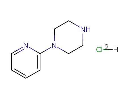 Molecular Structure of 52266-53-2 (1-(2-Pyridyl) piperazine dihydrochloride)