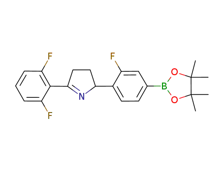 5-(2,6-difluorophenyl)-2-[2-fluoro-4-(4,4,5,5,-tetramethyl-1,3,2-dioxaborolan-2-yl)phenyl]-3,4-dihydro-2H-pyrrol