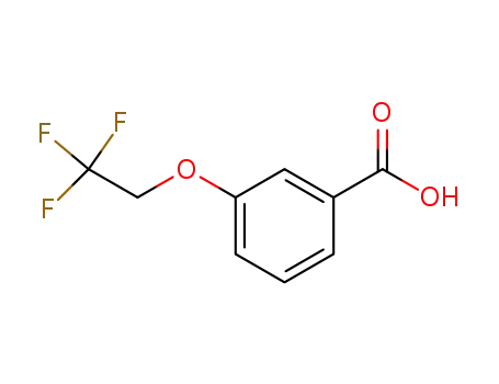 Molecular Structure of 35480-48-9 (3-(2,2,2-trifluoroethoxy)benzoic acid)