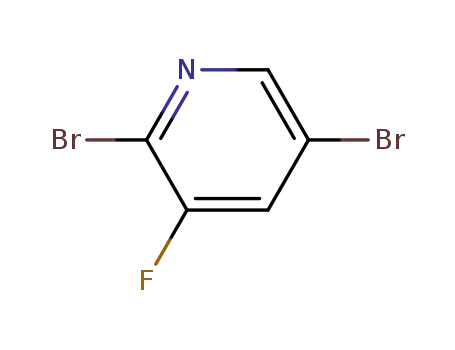 Molecular Structure of 156772-60-0 (2,5-DIBROMO-3-FLUOROPYRIDINE)