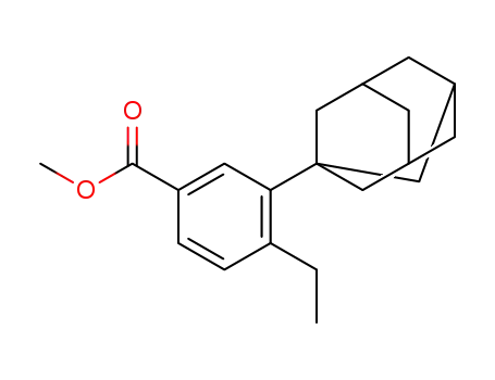 Molecular Structure of 135077-86-0 (methyl 3-(1-adamantyl)-4-ethylbenzoate)