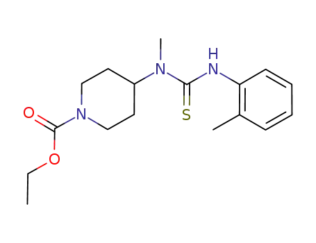 1-Piperidinecarboxylic acid,
4-[methyl[[(2-methylphenyl)amino]thioxomethyl]amino]-, ethyl ester