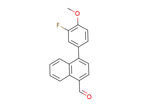 1-Naphthalenecarboxaldehyde, 4-(3-fluoro-4-methoxyphenyl)-