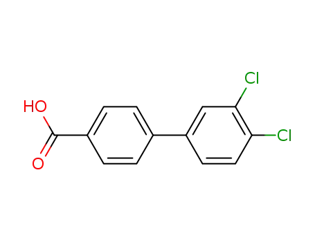 Molecular Structure of 7111-64-0 (4-(3,4-DICHLOROPHENYL)BENZOIC ACID)