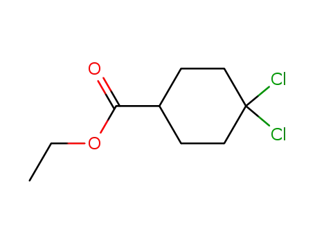 Molecular Structure of 444578-35-2 (ethyl 4,4-dichlorocyclohexanecarboxylate)