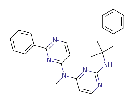 N<sub>4</sub>-methyl-N<sub>2</sub>-(2-methyl-1-phenylpropan-2-yl)-N<sub>4</sub>-(2-phenylpyrimidin-4-yl)pyrimidine-2,4-diamine