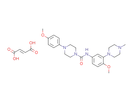 N-[4-Methoxy-3-(4-methylpiperazin-1-yl)phenyl]-4-(p-methoxyphenyl)piperazin-1-ylamide fumarate