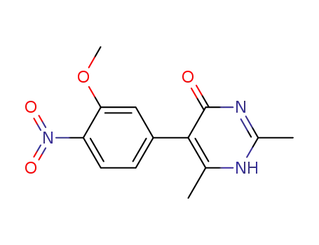4(1H)-Pyrimidinone, 5-(3-methoxy-4-nitrophenyl)-2,6-dimethyl-