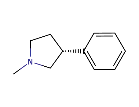 Pyrrolidine, 1-methyl-3-phenyl-, (3R)- (9CI)