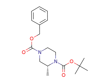 (R)-4-benzyl 1-tert-butyl 2-methylpiperazine-1,4-dicarboxylate