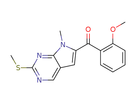 Methanone,
(2-methoxyphenyl)[7-methyl-2-(methylthio)-7H-pyrrolo[2,3-d]pyrimidin-6-
yl]-
