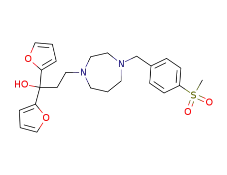 1-[3,3-Di(furan-2-yl)-3-hydroxypropyl]-4-[4-(methylsulfonyl)benzyl]homopiperazine