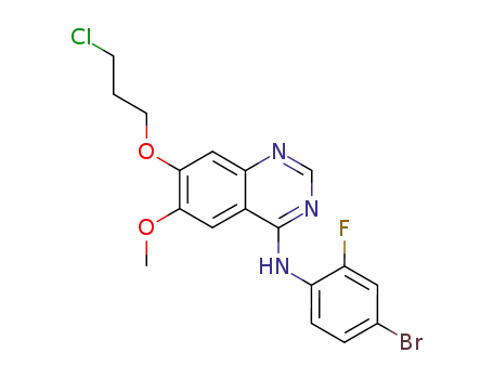 N-(4-bromo-2-fluorophenyl)-7-(3-chloropropoxy)-6-methoxyquinazolin-4-amine