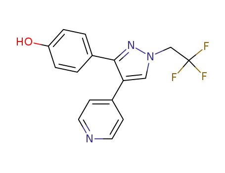 Phenol, 4-[4-(4-pyridinyl)-1-(2,2,2-trifluoroethyl)-1H-pyrazol-3-yl]-