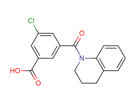 Benzoic acid, 3-chloro-5-[(3,4-dihydro-1(2H)-quinolinyl)carbonyl]-