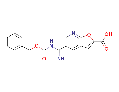 5-(Benzyloxycarbonylamidino)furo[2,3-b]pyridine-2-carboxylic acid
