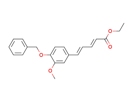 (2E,4E)-5-(4-benzyloxy-3-methoxy-phenyl)-penta-2,4-dienoic acid ethyl ester