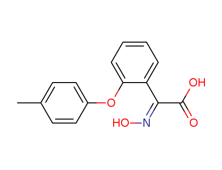 Molecular Structure of 139995-88-3 (Benzeneacetic acid, a-(hydroxyimino)-2-(4-methylphenoxy)-, (E)-)