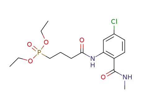 diethyl 3-[N-[5-chloro-2-(N-methylcarbamoyl)phenyl]carbamoyl]propylphosphonate