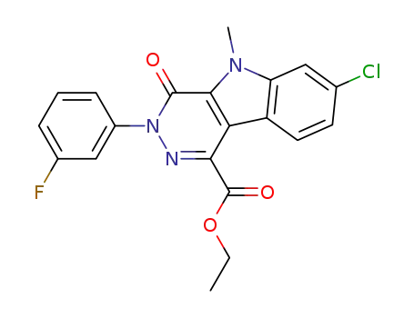 ethyl 7-chloro-3-(3-fluorophenyl)-5-methyl-4-oxo-3,5-dihydro-4H-pyridazino[4,5-b]indole-1-carboxylate