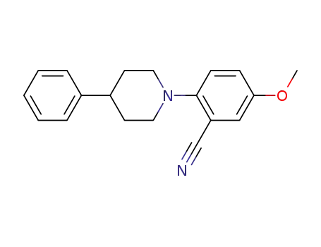 Benzonitrile, 5-methoxy-2-(4-phenyl-1-piperidinyl)-