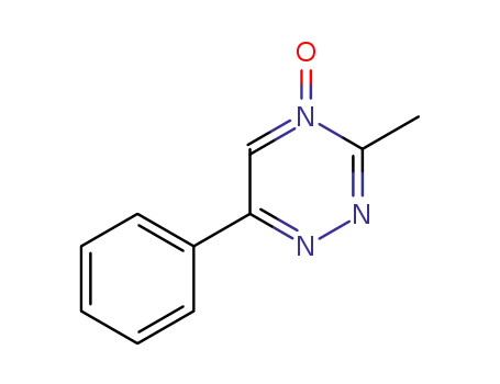 Molecular Structure of 33859-54-0 (3-Methyl-6-phenyl-1,2,4-triazine 4-oxide)