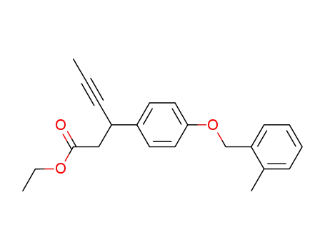 (+/-)-[4-(2-methyl-benzyloxy)-phenyl]-hex-4-ynoic acid ethyl ester