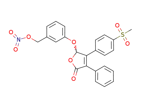 (+/-)-3-({3-[4-(methylsulfonyl)phenyl]-5-oxo-4-phenyl-2,5-dihydrofuran-2-yl}oxy)benzyl nitrate