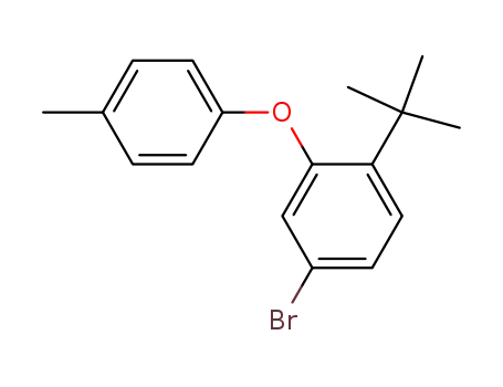 Molecular Structure of 229013-21-2 (5-bromo-2-tert-butyl-1-[(4'-methyl)phenoxy]benzene)