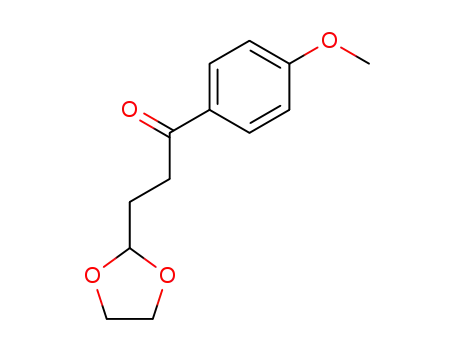 1-Propanone, 3-(1,3-dioxolan-2-yl)-1-(4-methoxyphenyl)-
