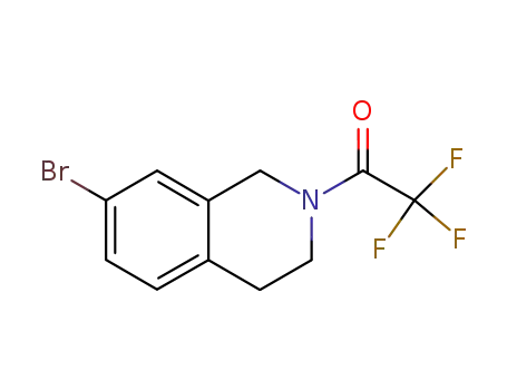 Molecular Structure of 181514-35-2 (1-(7-BROMO-3,4-DIHYDRO-1H-ISOQUINOLIN-2-YL)-2,2,2-TRIFLUOROETHANONE)