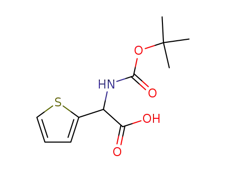 Molecular Structure of 74562-03-1 (BOC-(R)-2-THIENYLGLYCINE)