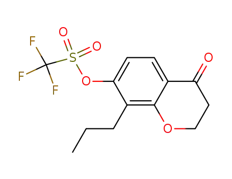 2,3-dihydro-8-propyl-7-[[(trifluoromethyl)sulfonyl]oxy]-4H-1-benzopyran-4-one