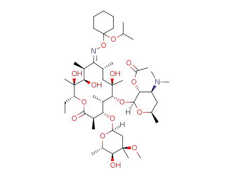 2'-O-acetylerythromycin A (9E)-(1-isopropoxycychex-1-yl)oxime