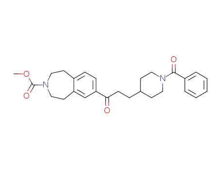 3H-3-Benzazepine-3-carboxylic acid,
7-[3-(1-benzoyl-4-piperidinyl)-1-oxopropyl]-1,2,4,5-tetrahydro-, methyl
ester