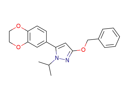 1H-Pyrazole,
5-(2,3-dihydro-1,4-benzodioxin-6-yl)-1-(1-methylethyl)-3-(phenylmethoxy
)-
