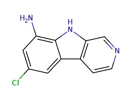 Molecular Structure of 361202-25-7 (6-chloro-8-aMino-β-carboline)