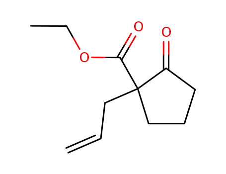 Molecular Structure of 41975-67-1 (1-allyl-2-oxo-cyclopentanecarboxylic acid ethyl ester)