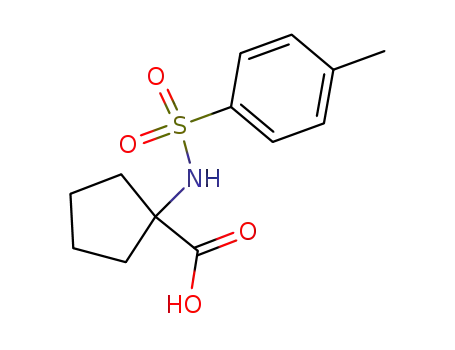 Molecular Structure of 92042-45-0 (1-{[(4-methylphenyl)sulfonyl]amino}cyclopentanecarboxylic acid)