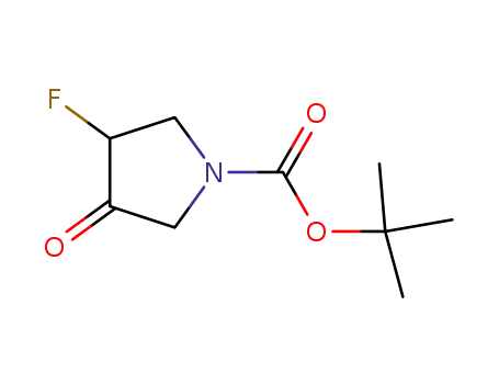 Molecular Structure of 845894-03-3 (BOC-3-FLUORO-4-OXOPYRROLIDINE)