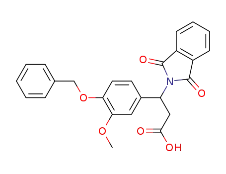 3-phthalimido-3-(4'-benzyloxy-3'-methoxyphenyl)propionic acid