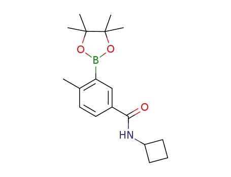 N-cyclobutyl 4-methyl-3-(4,4,5,5-tetramethyl-1,3,2-dioxaborolan-2-yl)benzamide