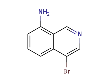 Molecular Structure of 351458-46-3 (8-Isoquinolinamine,4-bromo-(9CI))