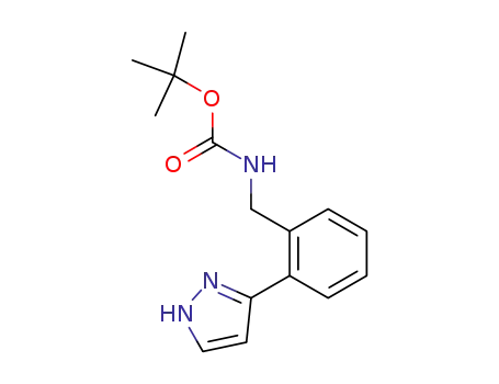 [2-(1H-pyrazol-3-yl)benzyl]carbamic acid tert-butyl ester