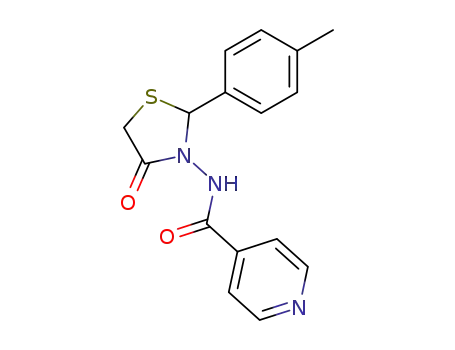 4-Pyridinecarboxamide, N-[2-(4-methylphenyl)-4-oxo-3-thiazolidinyl]-