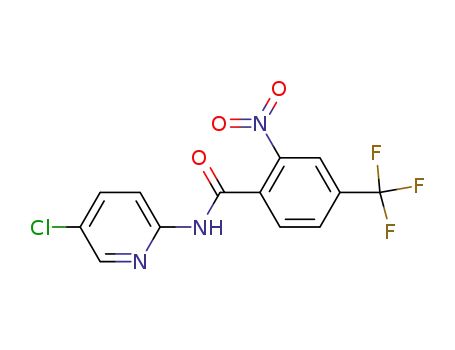 Benzamide, N-(5-chloro-2-pyridinyl)-2-nitro-4-(trifluoromethyl)-